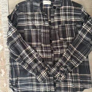 Universal Thread Black and White Plaid Shirt